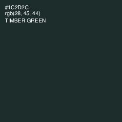 #1C2D2C - Timber Green Color Image
